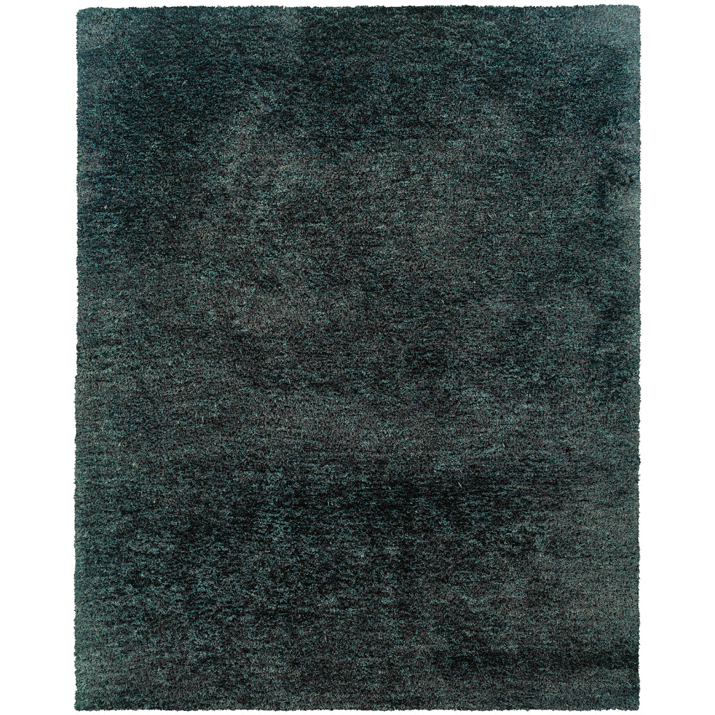 Oriental Weavers Cosmo 81102 Charcoal Rectangle Indoor Area Rug - Comfortable Stain Resistant Hand Tufted Shag Rug-