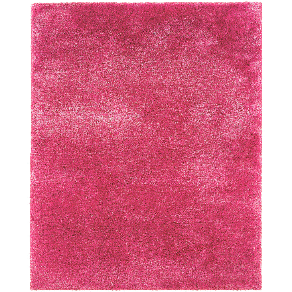 Oriental Weavers Cosmo 81103 Pink Rectangle Indoor Area Rug - Comfortable Stain Resistant Hand Tufted Shag Rug-