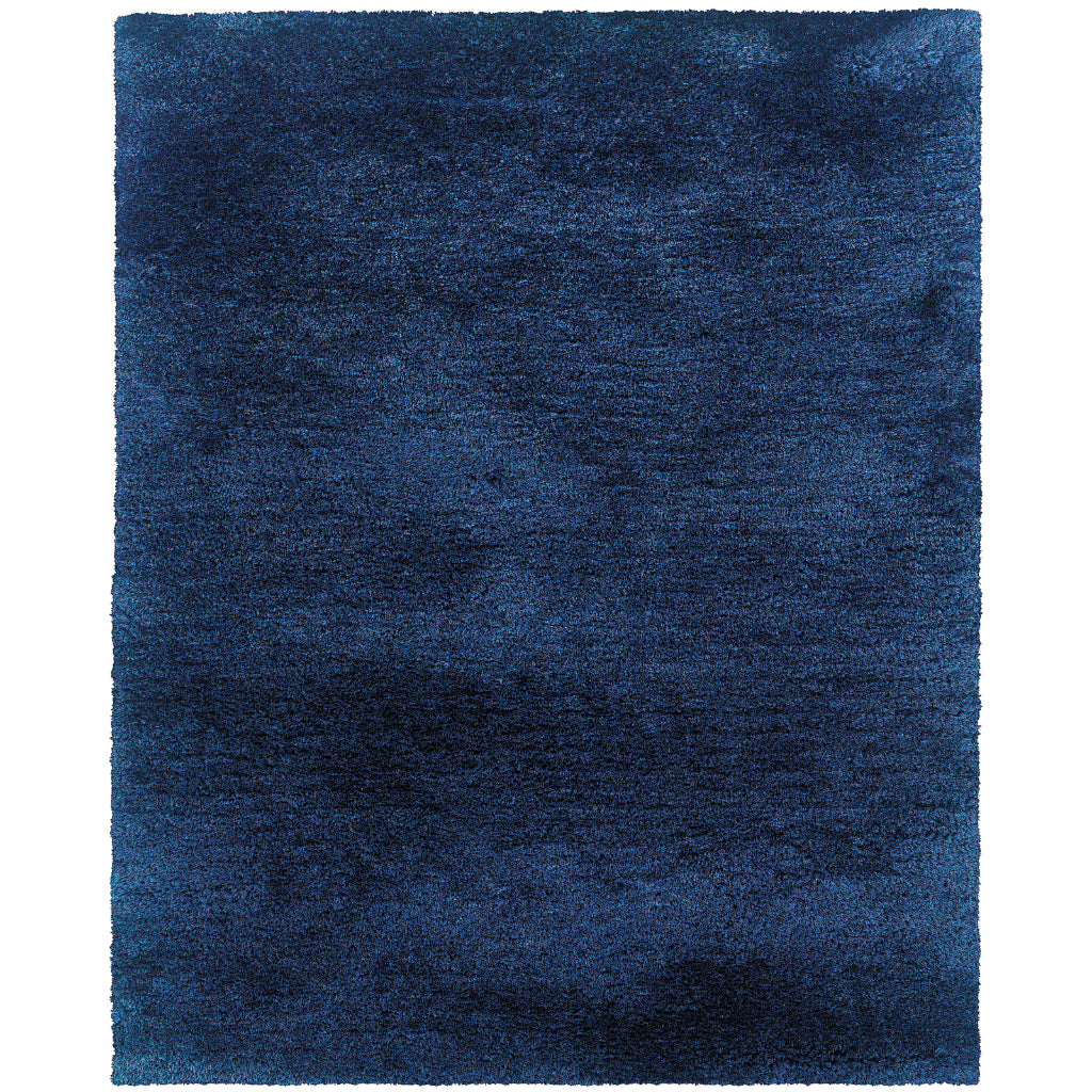 Oriental Weavers Cosmo 81106 Blue Rectangle Indoor Area Rug - Comfortable Stain Resistant Hand Tufted Shag Rug