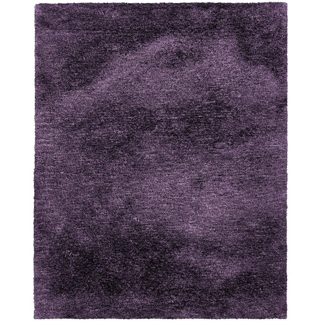 Oriental Weavers Cosmo 81108 Purple Rectangle Indoor Area Rug - Comfortable Stain Resistant Hand Tufted Shag Rug-
