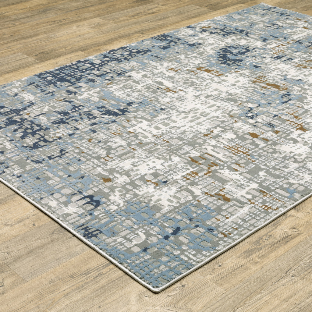 Oriental Weavers Easton 011E3 Multicolor Rectangle Indoor Area Rug - Trendy Stain Resistant Abstract Rug-