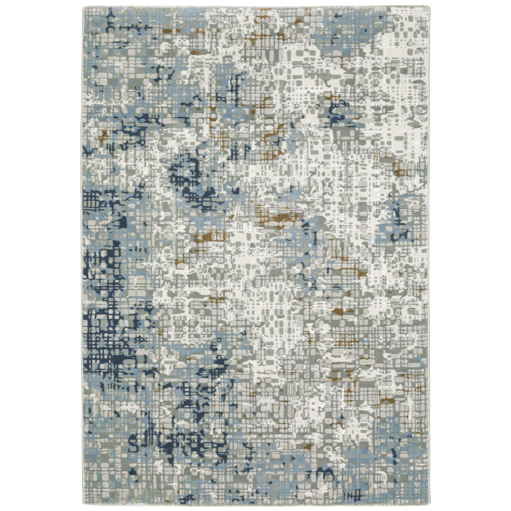 Oriental Weavers Easton 011E3 Multicolor Rectangle Indoor Area Rug - Trendy Stain Resistant Abstract Rug-