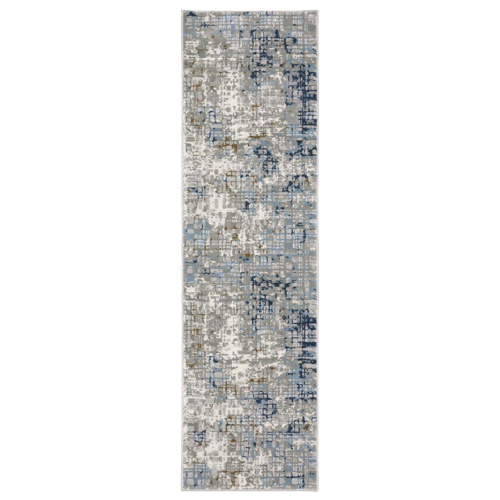 Oriental Weavers Easton 011E3 Multicolor Rectangle Indoor Runner - Trendy Stain Resistant Abstract Rug