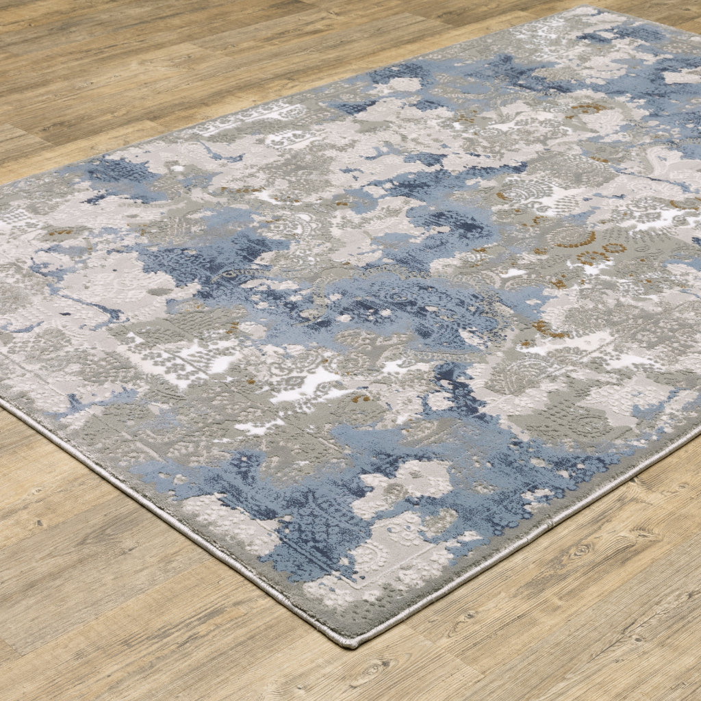 Oriental Weavers Easton 3313Q Multicolor Rectangle Indoor Area Rug - Trendy Stain Resistant Abstract Rug