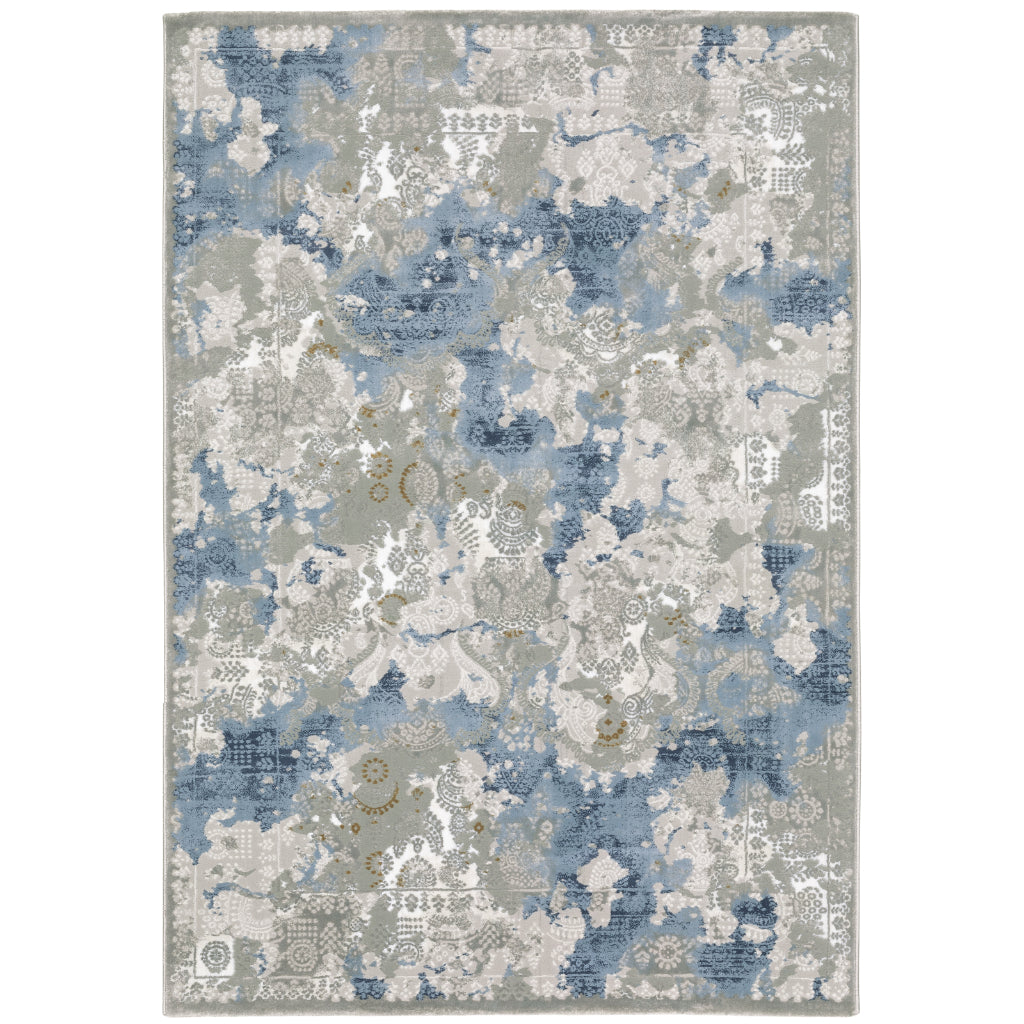 Oriental Weavers Easton 3313Q Multicolor Rectangle Indoor Area Rug - Trendy Stain Resistant Abstract Rug