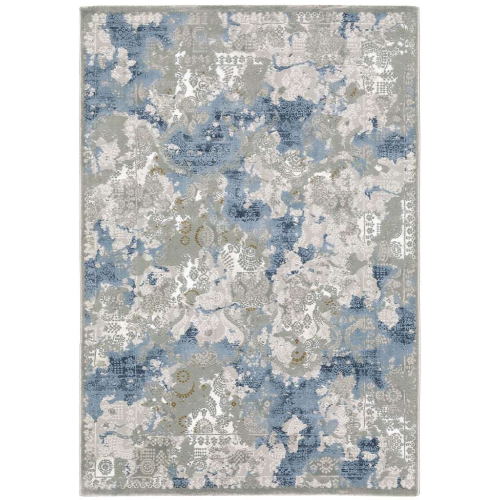 Oriental Weavers Easton 3313Q Multicolor Rectangle Indoor Area Rug - Trendy Stain Resistant Abstract Rug-