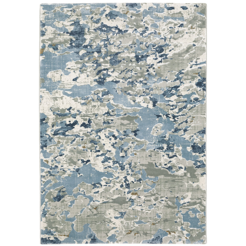 Oriental Weavers Easton 3317E Multicolor Rectangle Indoor Area Rug - Trendy Stain Resistant Abstract Rug