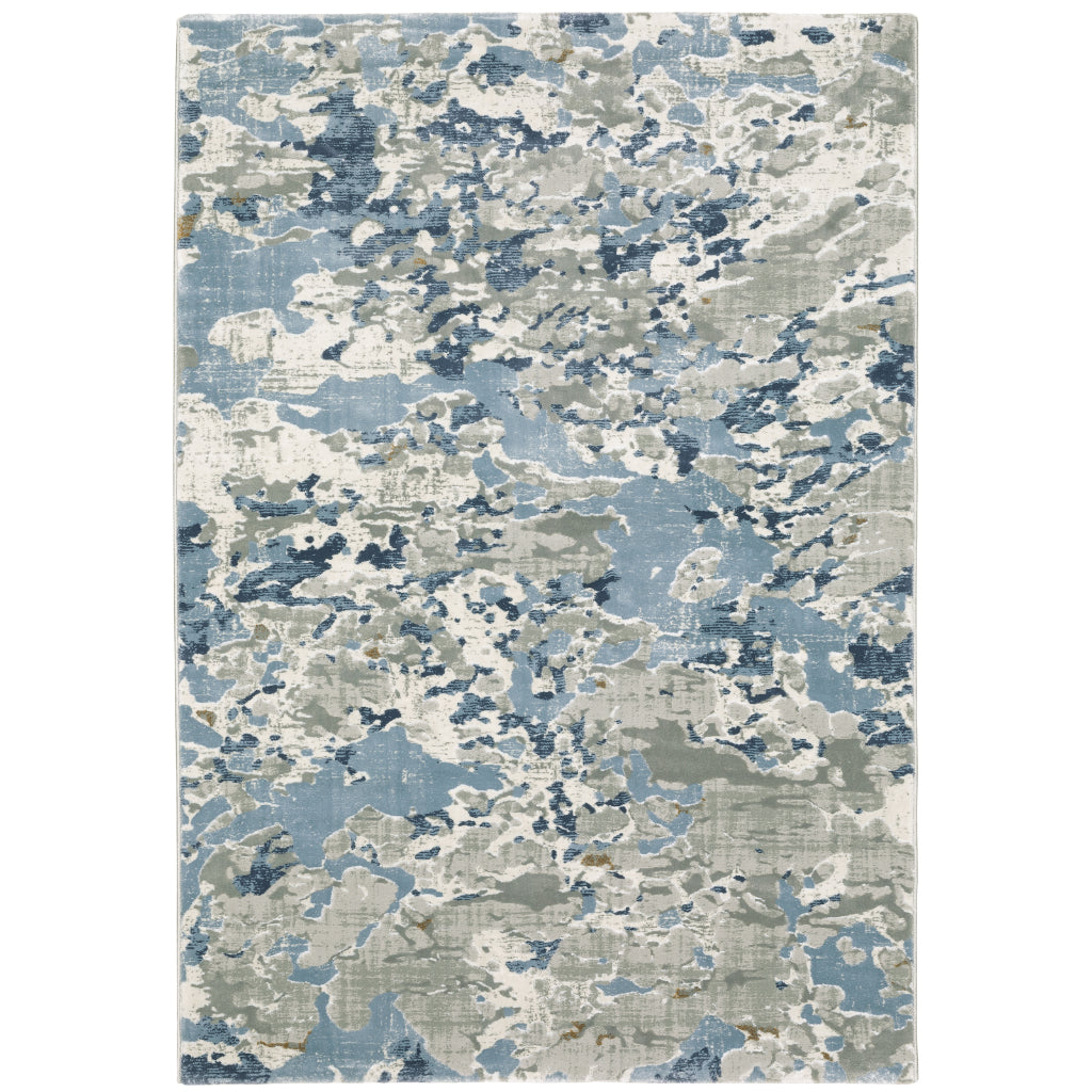 Oriental Weavers Easton 3317E Multicolor Rectangle Indoor Area Rug - Trendy Stain Resistant Abstract Rug-
