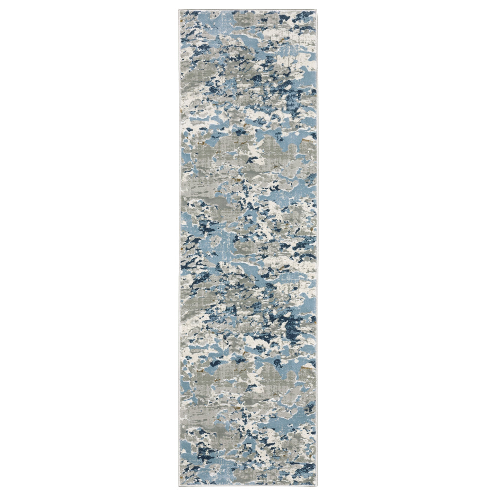 Oriental Weavers Easton 3317E Multicolor Rectangle Indoor Runner - Trendy Stain Resistant Abstract Rug