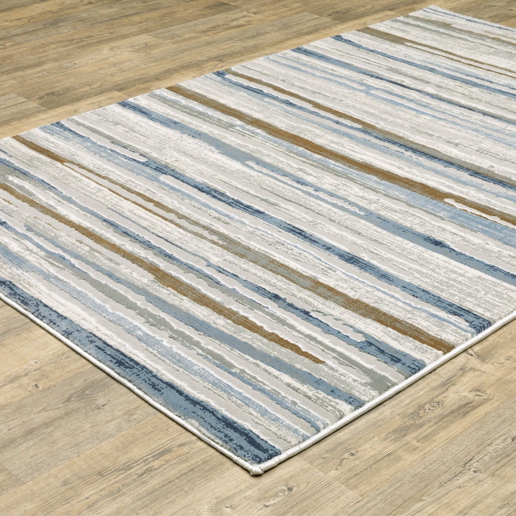 Oriental Weavers Easton 4514E Multicolor Rectangle Indoor Area Rug - Trendy Stain Resistant Abstract Rug-