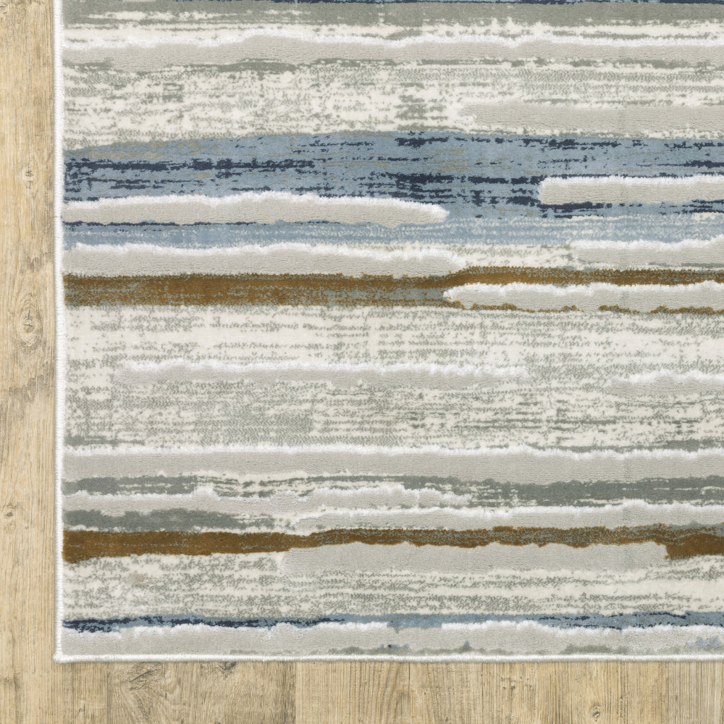 Oriental Weavers Easton 4514E Multicolor Rectangle Indoor Runner - Trendy Stain Resistant Abstract Rug