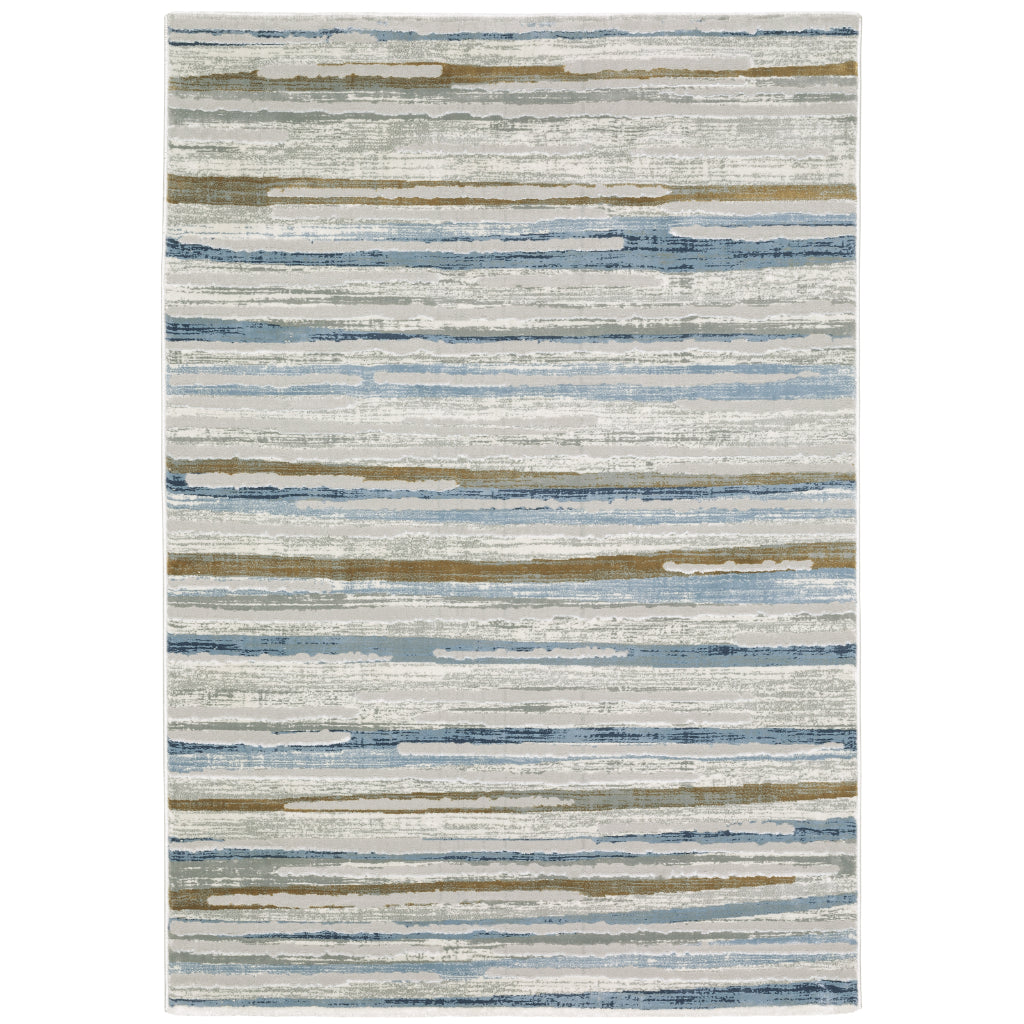 Oriental Weavers Easton 4514E Multicolor Rectangle Indoor Area Rug - Trendy Stain Resistant Abstract Rug-