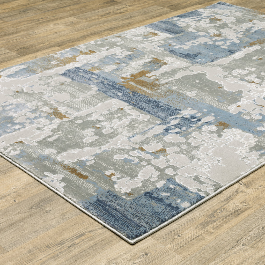 Oriental Weavers Easton 4518X Multicolor Rectangle Indoor Area Rug - Trendy Stain Resistant Abstract Rug