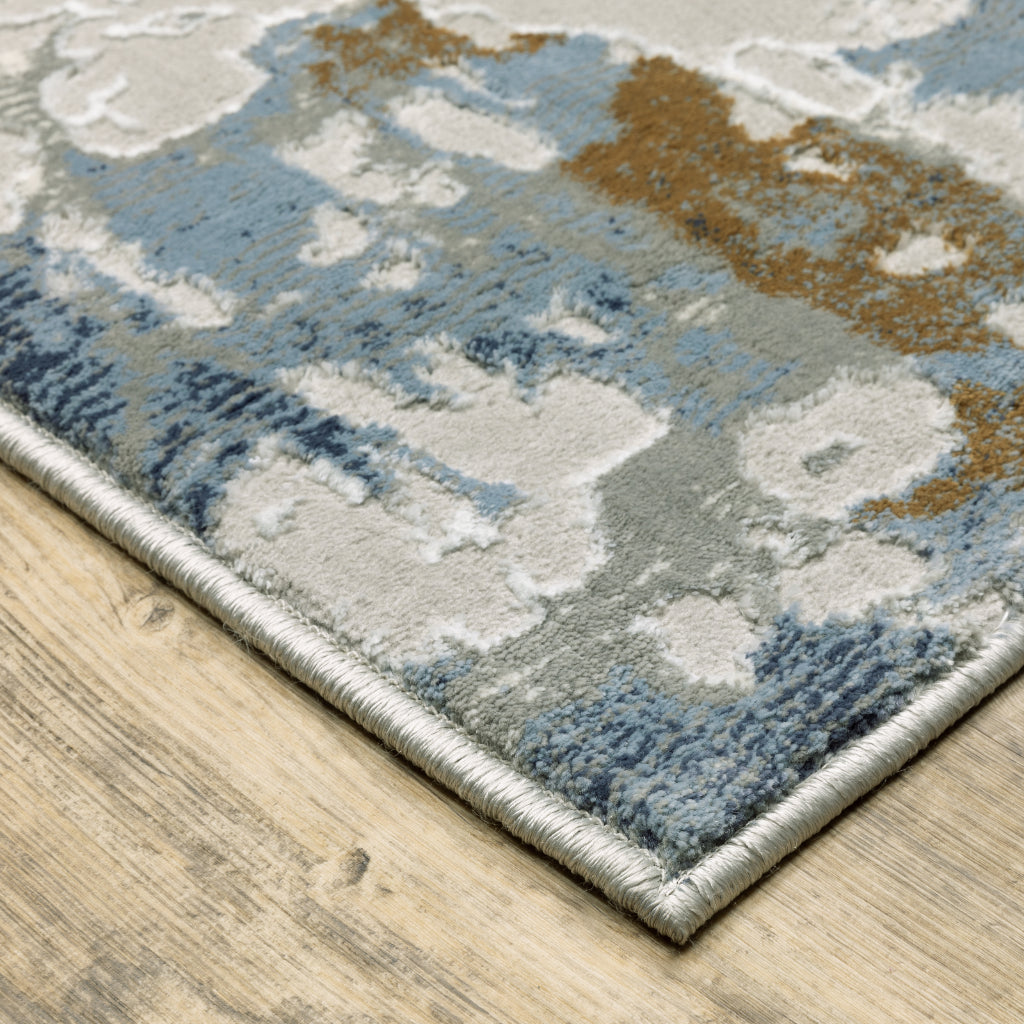 Oriental Weavers Easton 4518X Multicolor Rectangle Indoor Area Rug - Trendy Stain Resistant Abstract Rug