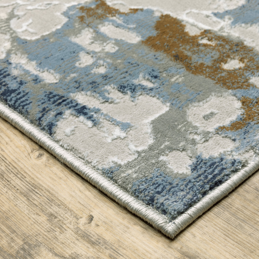 Oriental Weavers Easton 4518X Multicolor Rectangle Indoor Runner - Trendy Stain Resistant Abstract Rug