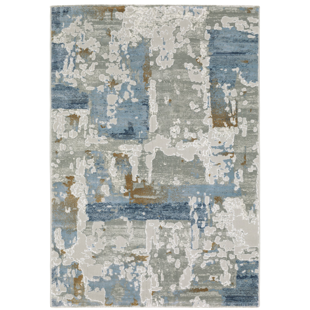 Oriental Weavers Easton 4518X Multicolor Rectangle Indoor Area Rug - Trendy Stain Resistant Abstract Rug