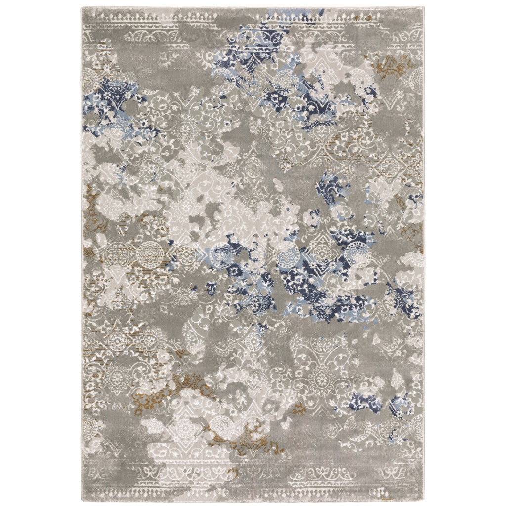 Oriental Weavers Easton 7111F Multicolor Rectangle Indoor Area Rug - Trendy Stain Resistant Abstract Rug-