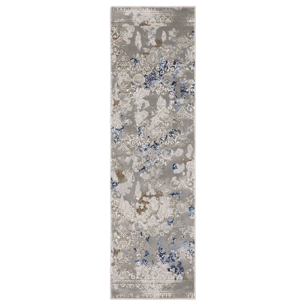 Oriental Weavers Easton 7111F Multicolor Rectangle Indoor Runner - Trendy Stain Resistant Abstract Rug