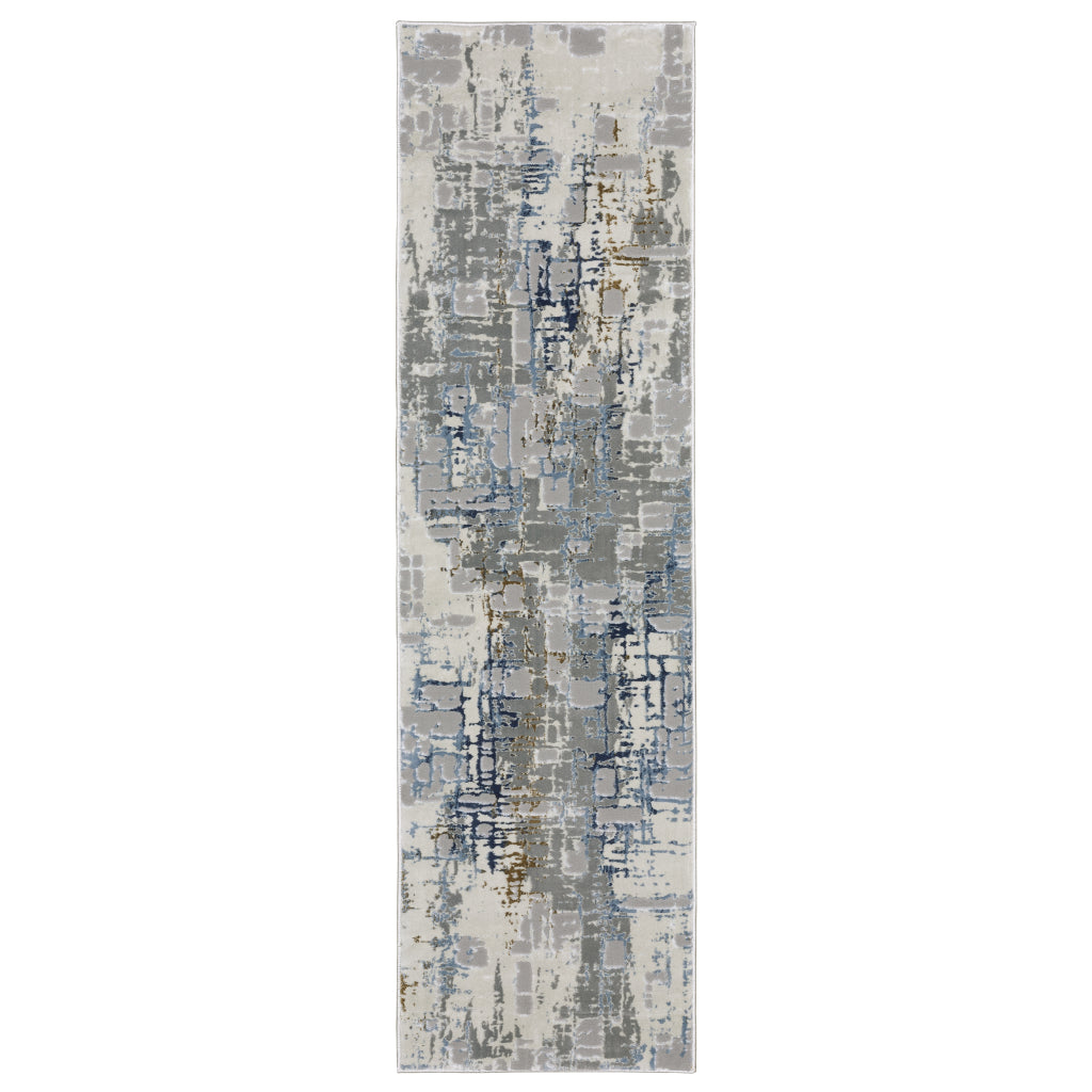 Oriental Weavers Easton 8111X Multicolor Rectangle Indoor Runner - Trendy Stain Resistant Abstract Rug-