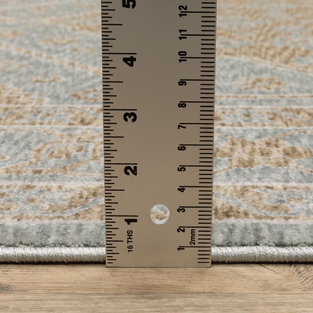 Oriental Weavers Echo ECH03 Brown Rectangle Indoor Area Rug Medallion Pattern-