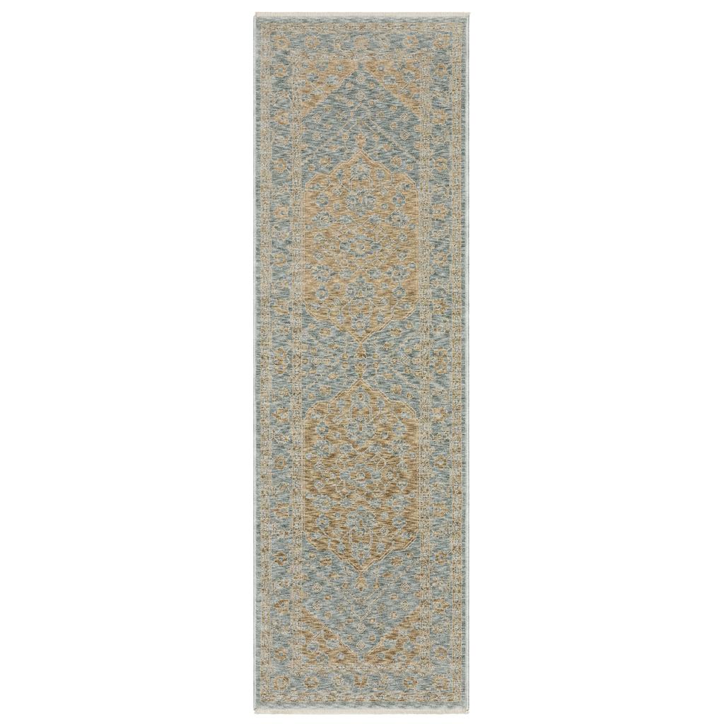 Oriental Weavers Echo ECH03 Brown Rectangle Indoor Runner Medallion Pattern-