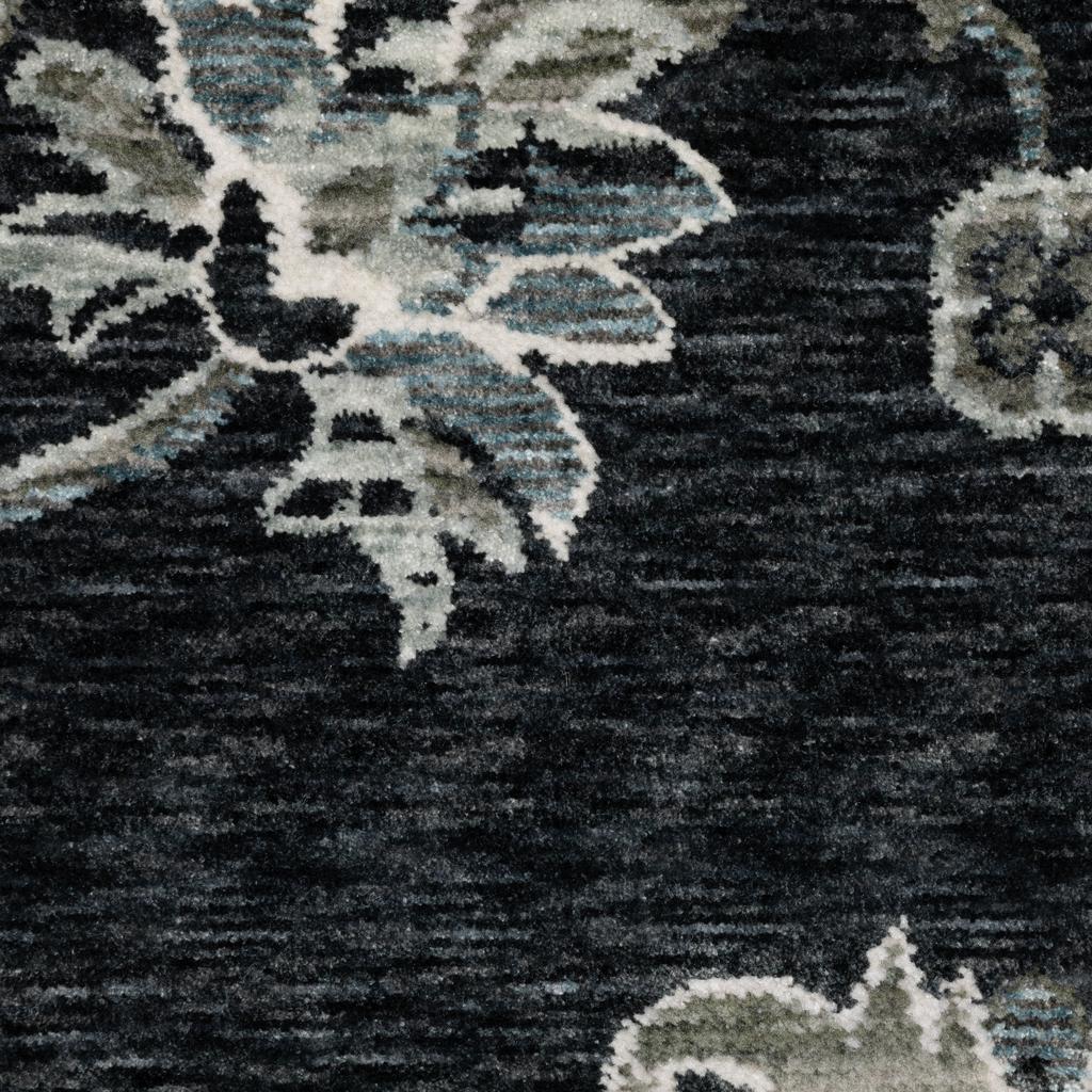 Oriental Weavers Echo ECH05 Blue Rectangle Indoor Runner Floral Pattern-