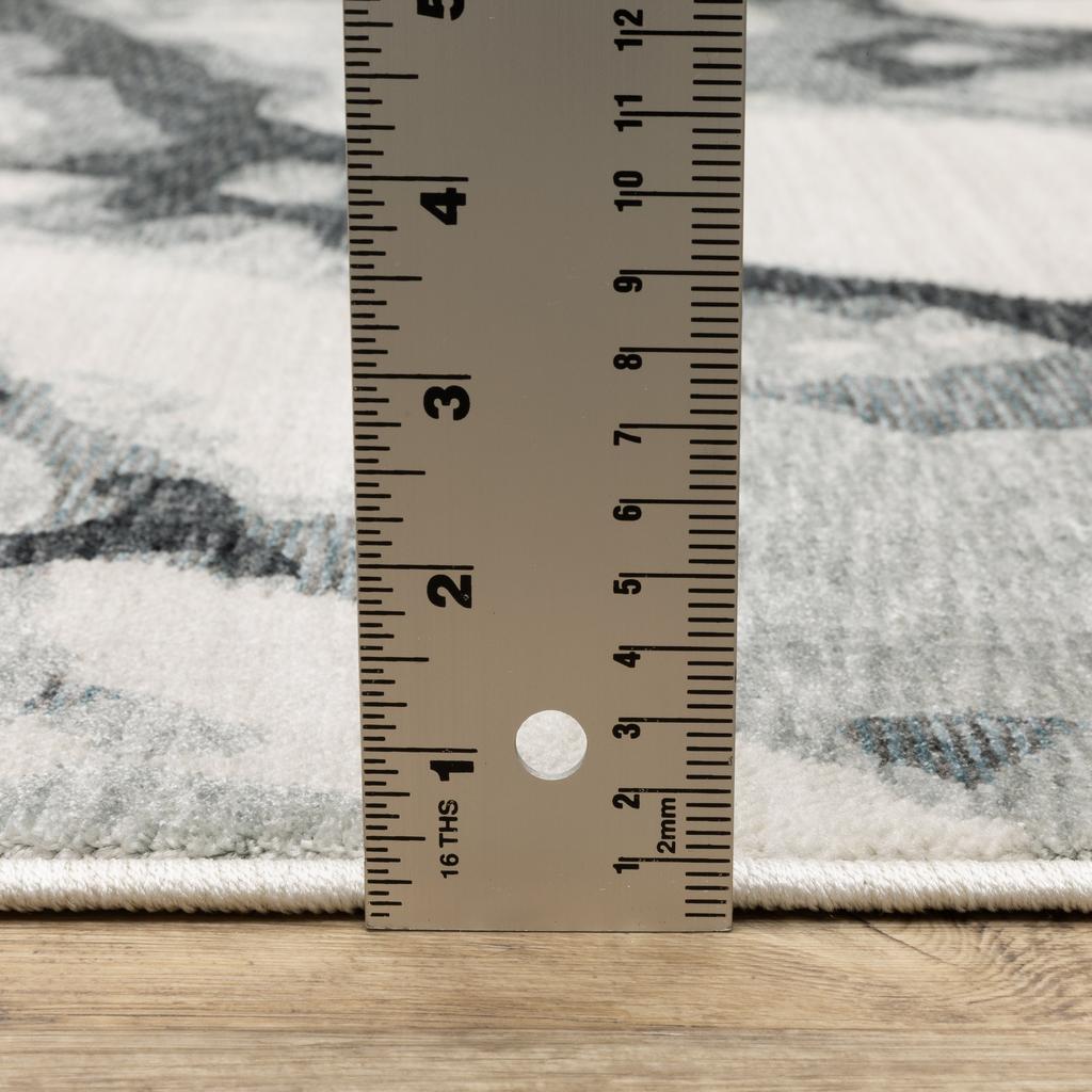 Oriental Weavers Echo ECH08 Blue Rectangle Indoor Area Rug Abstract Pattern-