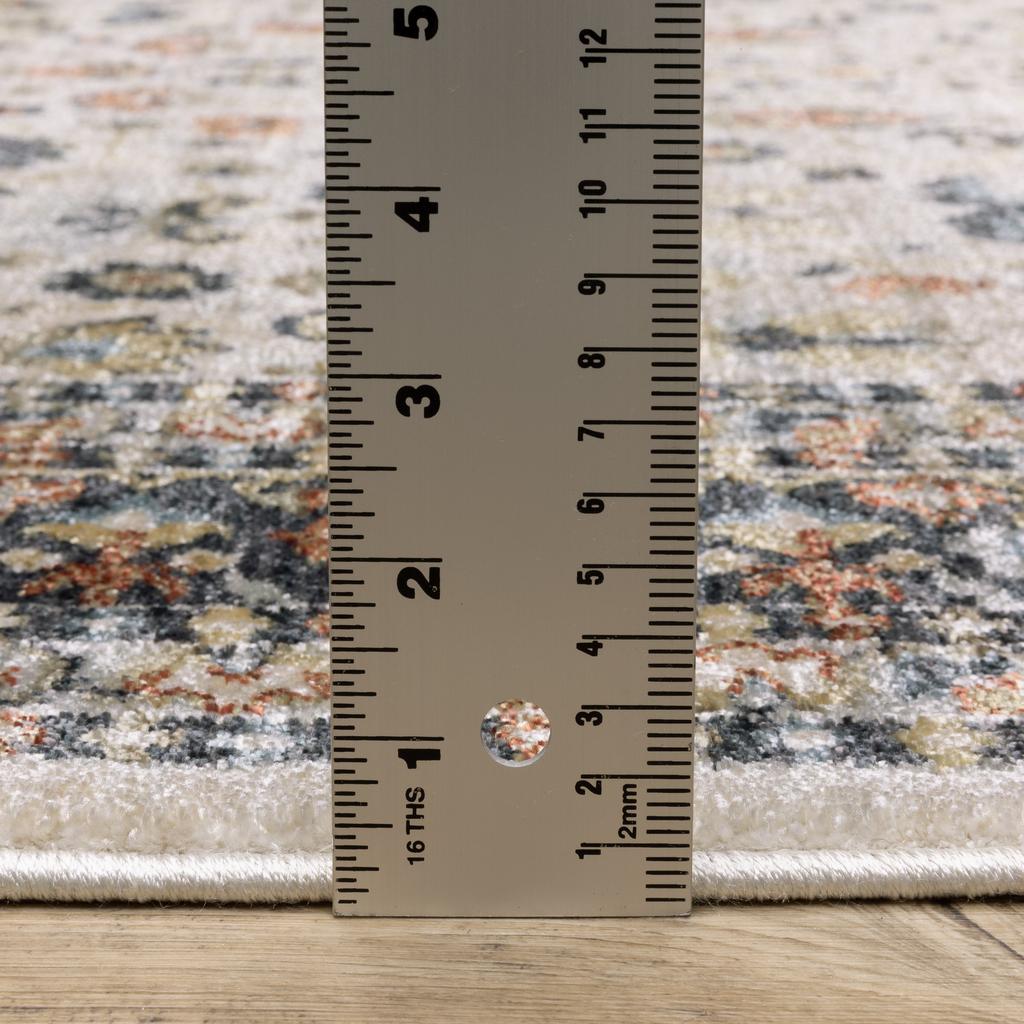 Oriental Weavers Eliana ELI02 Beige Rectangle Indoor Area Rug Oriental Pattern-