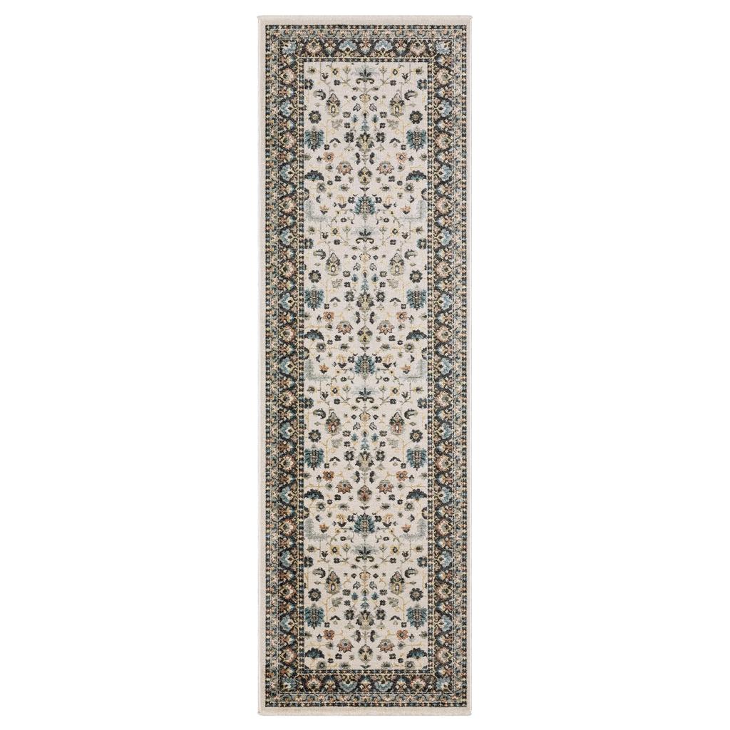 Oriental Weavers Eliana ELI02 Beige Rectangle Indoor Runner Oriental Pattern-