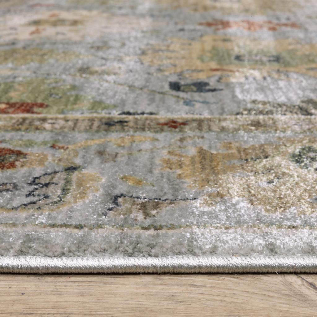 Oriental Weavers Eliana ELI03 Blue Rectangle Indoor Area Rug Floral Pattern-