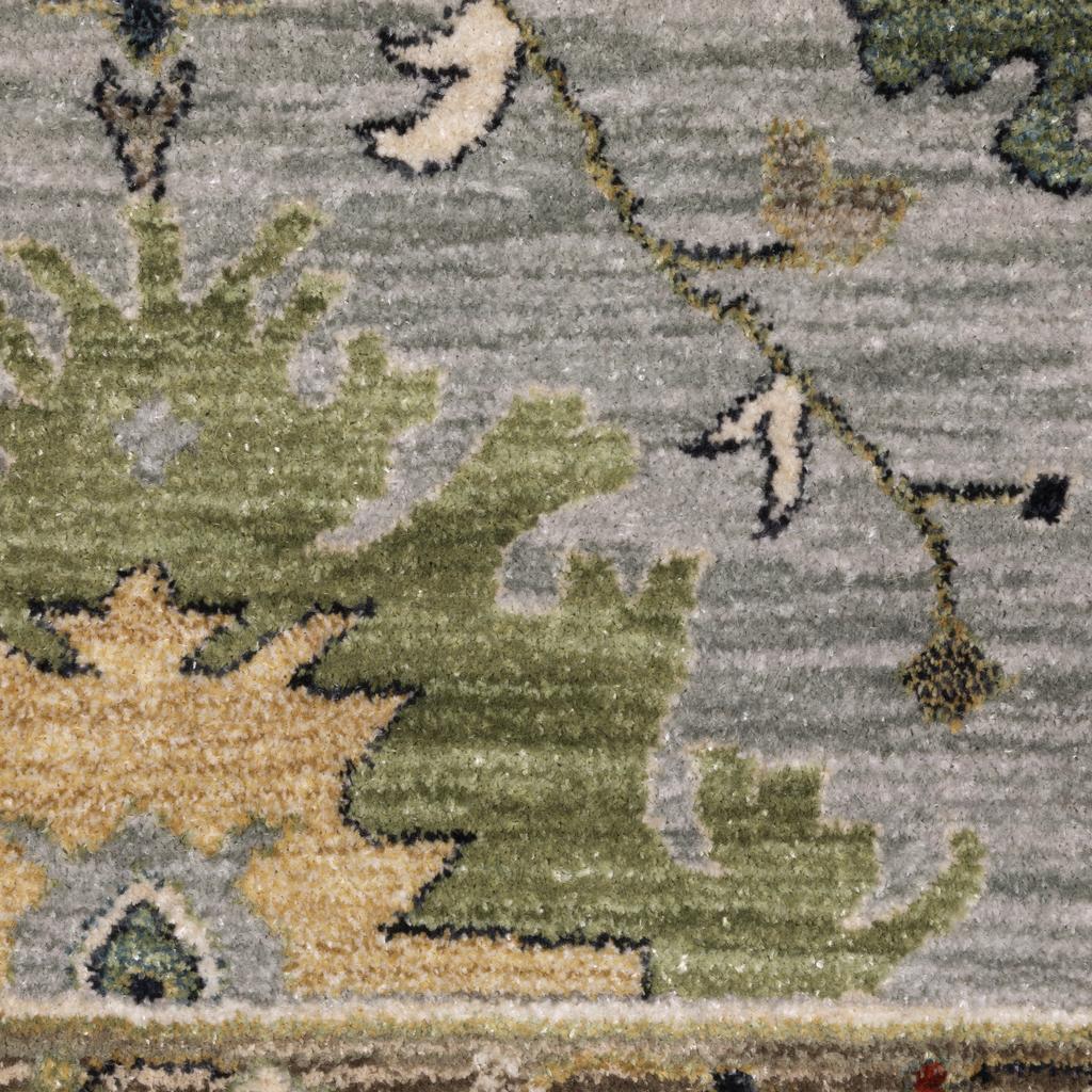 Oriental Weavers Eliana ELI03 Blue Rectangle Indoor Area Rug Floral Pattern-