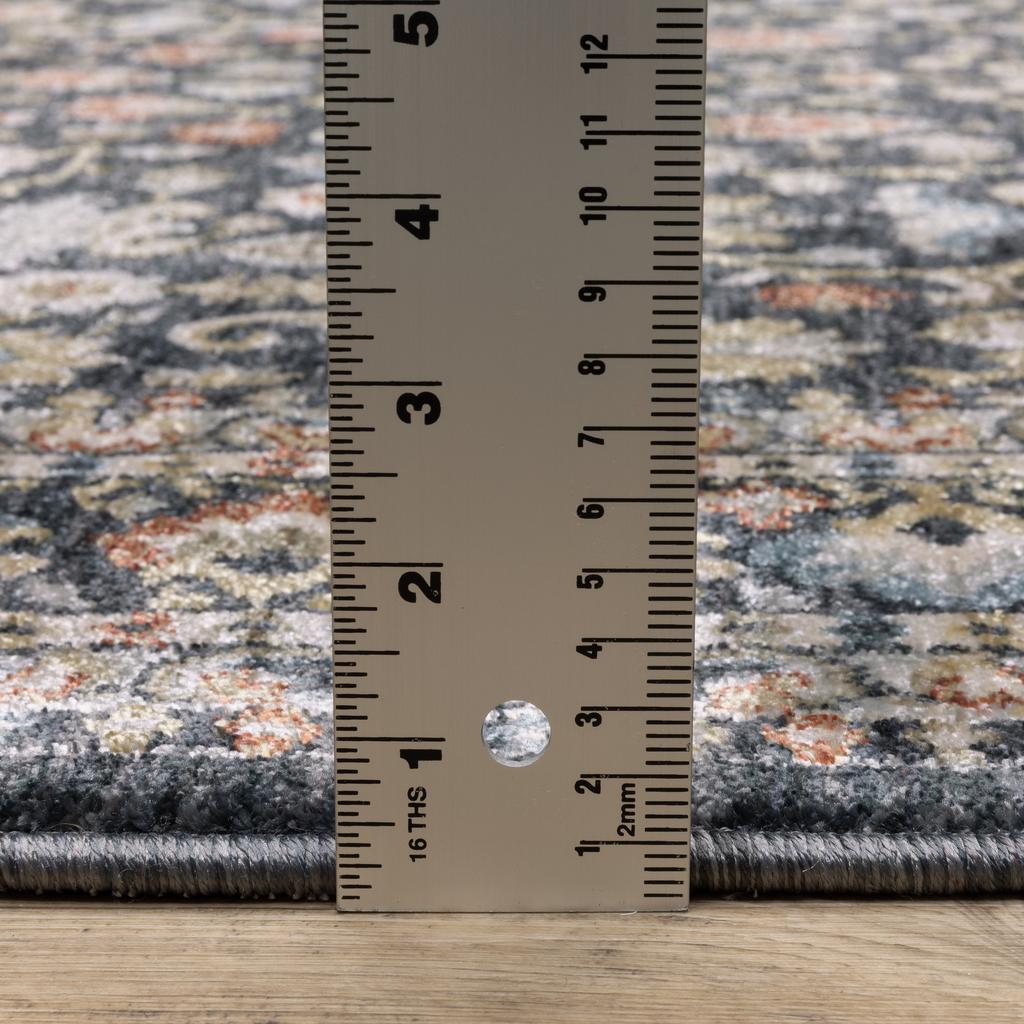 Oriental Weavers Eliana ELI04 Blue Rectangle Indoor Runner Oriental Pattern-