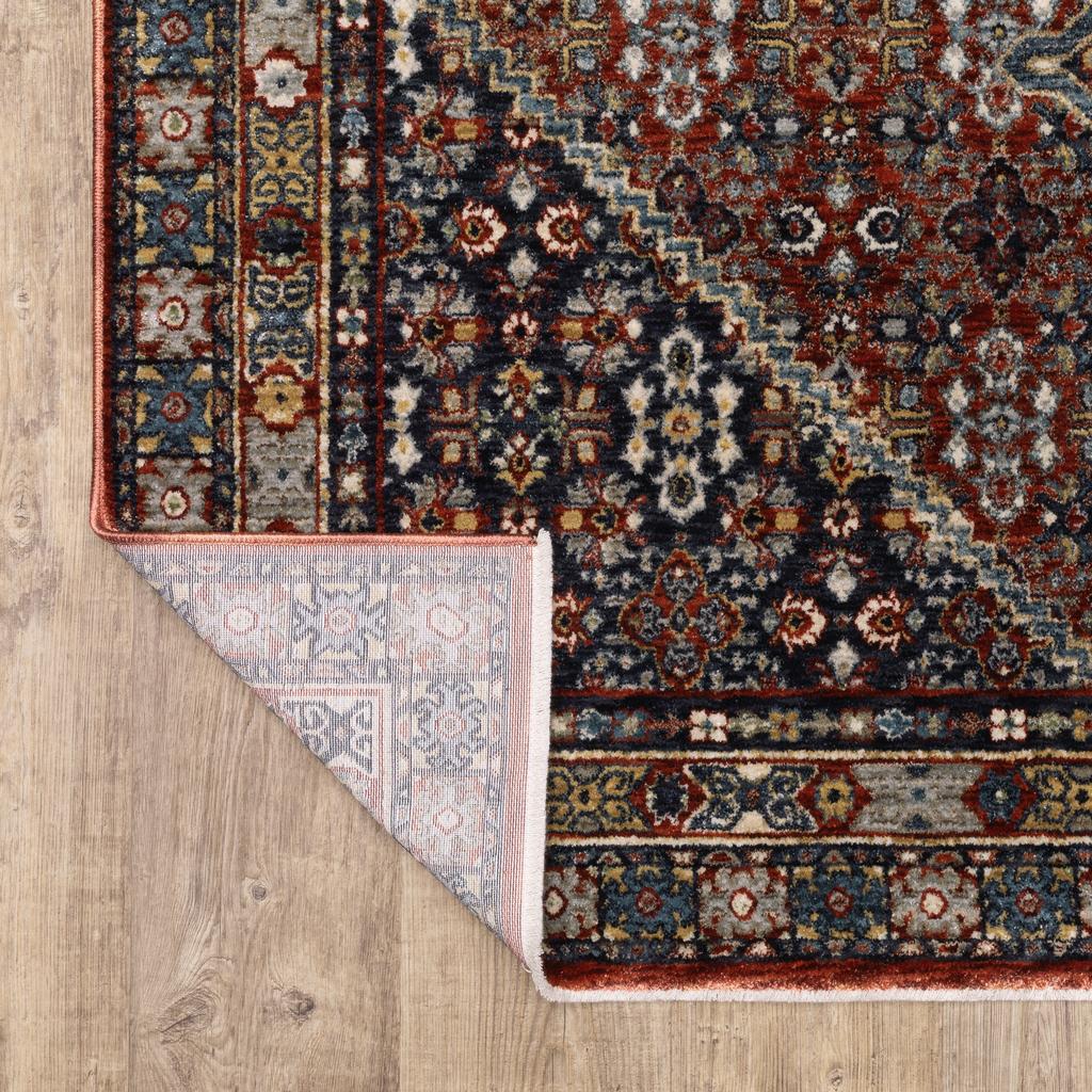 Oriental Weavers Eliana ELI06 Red Rectangle Indoor Runner Oriental Pattern-