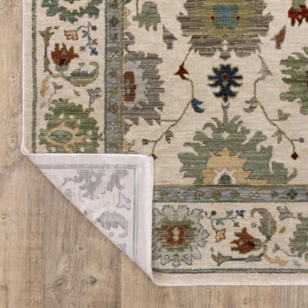 Oriental Weavers Eliana ELI10 Ivory Rectangle Indoor Area Rug Floral Pattern-