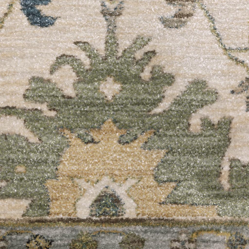 Oriental Weavers Eliana ELI10 Ivory Rectangle Indoor Area Rug Floral Pattern-