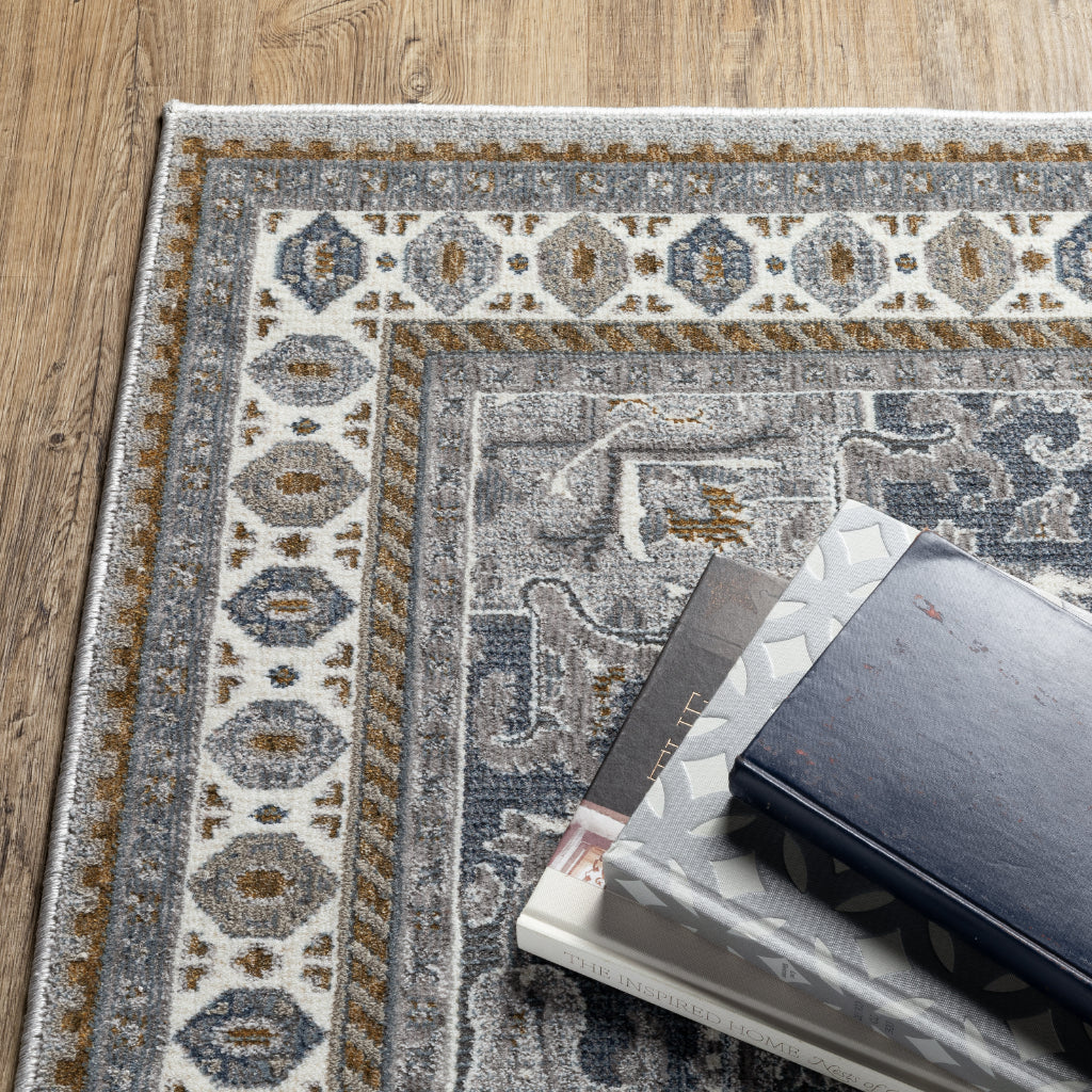 Oriental Weavers Ellington ELL02 Multicolor Rectangle Indoor Area Rug - Opulent Stain Resistant Traditional Rug with Medallion Design-