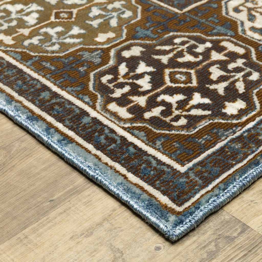 Oriental Weavers Ellington ELL06 Multicolor Rectangle Indoor Area Rug - Opulent Stain Resistant Traditional Rug with Medallion Design