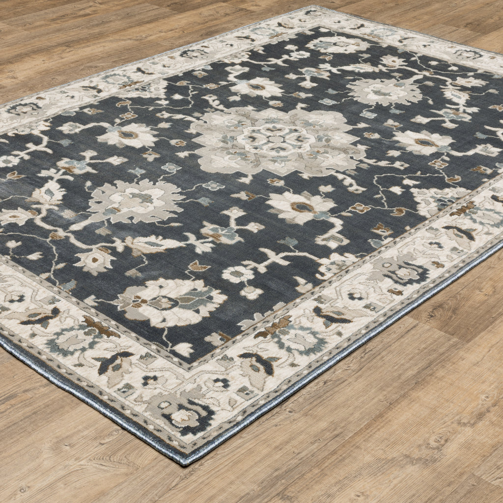 Oriental Weavers Ellington ELL08 Multicolor Rectangle Indoor Area Rug - Opulent Stain Resistant Floral Rug