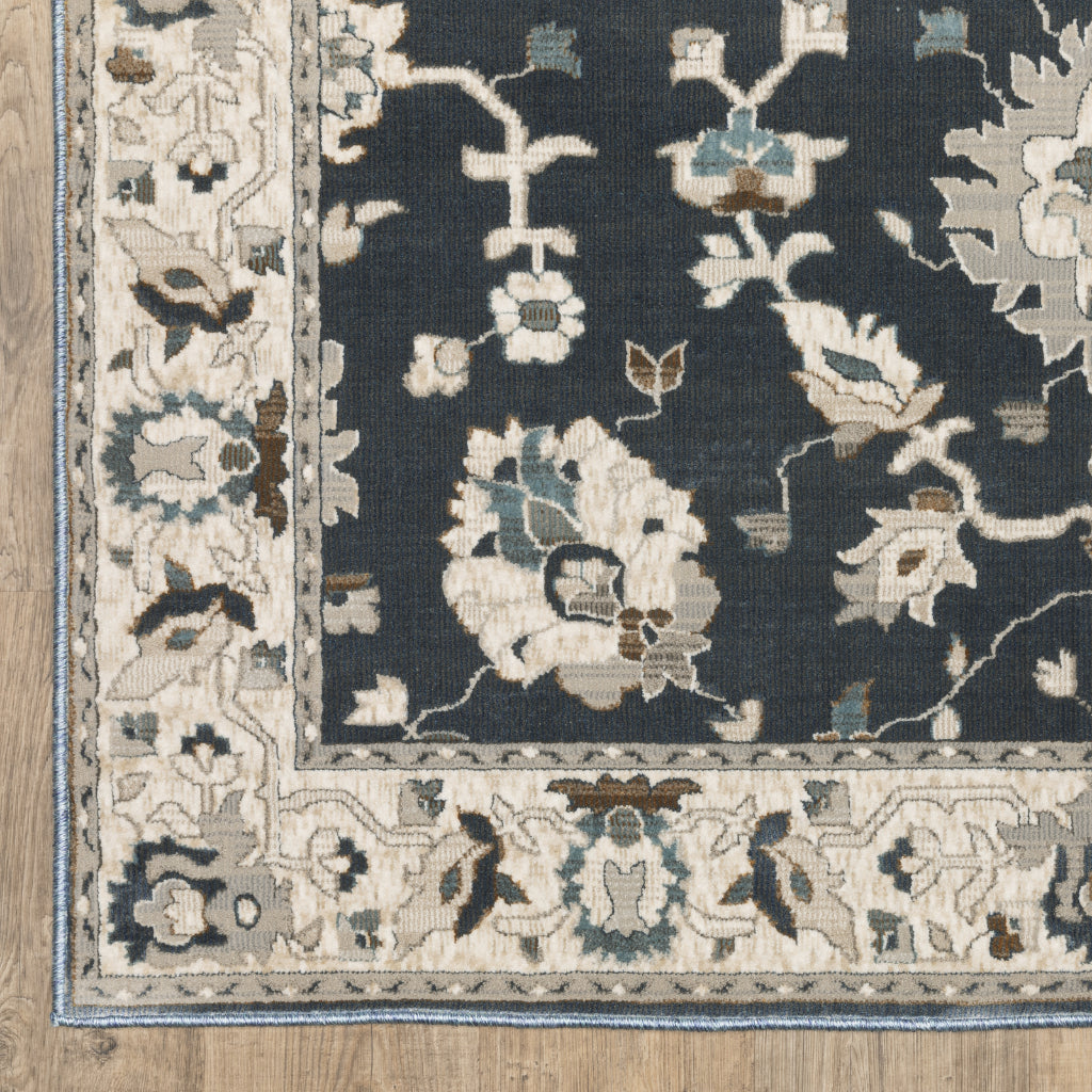 Oriental Weavers Ellington ELL08 Multicolor Rectangle Indoor Area Rug - Opulent Stain Resistant Floral Rug
