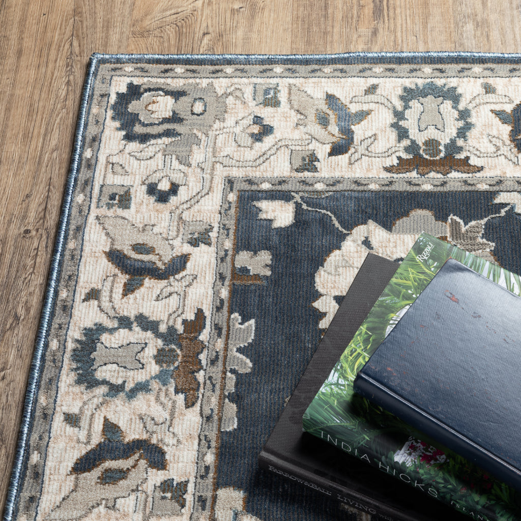 Oriental Weavers Ellington ELL08 Multicolor Rectangle Indoor Area Rug - Opulent Stain Resistant Floral Rug-