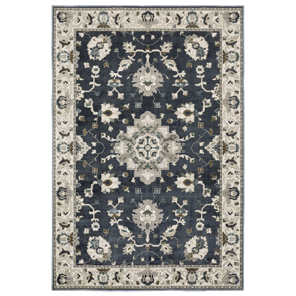 Oriental Weavers Ellington ELL08 Multicolor Rectangle Indoor Area Rug - Opulent Stain Resistant Floral Rug-