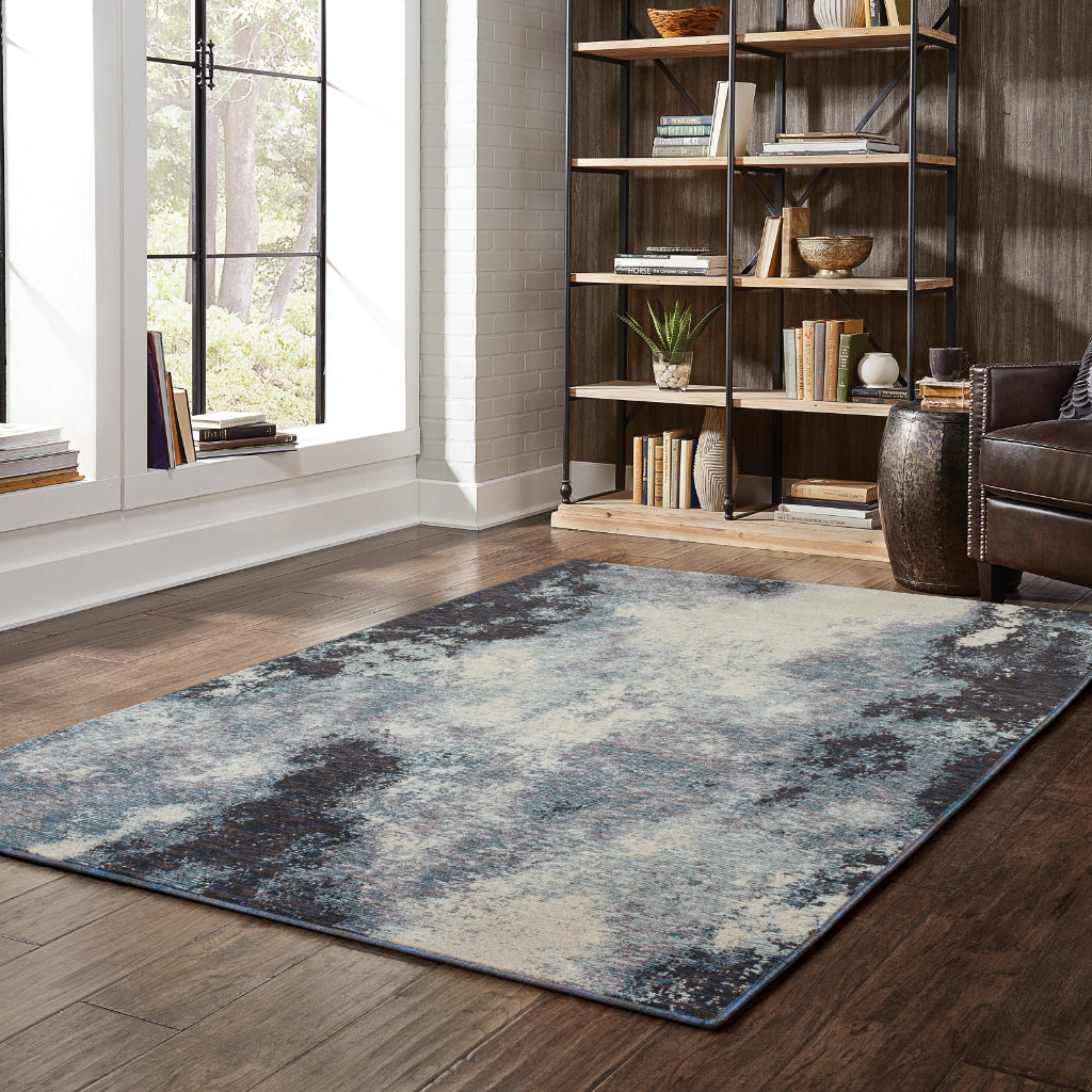 Oriental Weavers Evolution 8000B Multicolor Rectangle Indoor Area Rug - Durable Stain Resistant Contemporary Rug with Abstract Design
