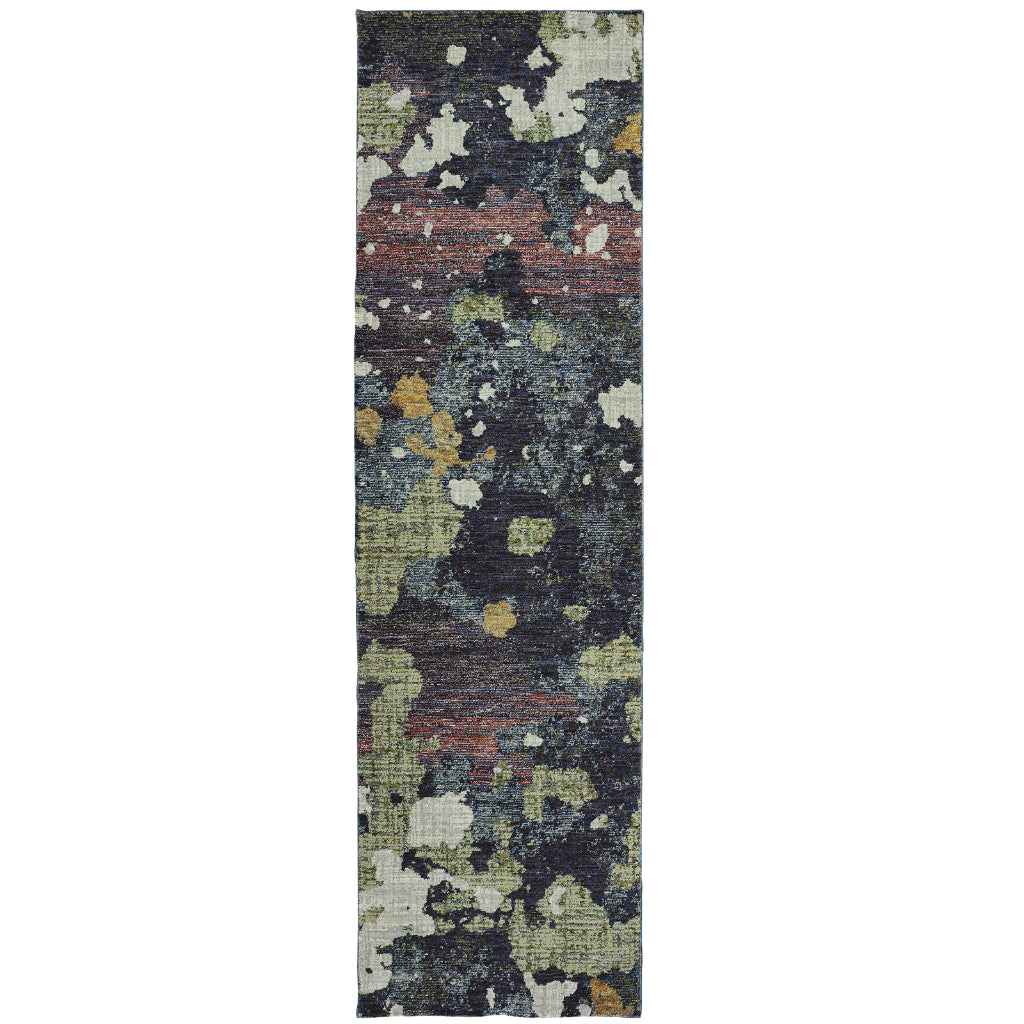 Oriental Weavers Evolution 8029A Multicolor Rectangle Indoor Runner - Durable Stain Resistant Contemporary Rug with Abstract Design-