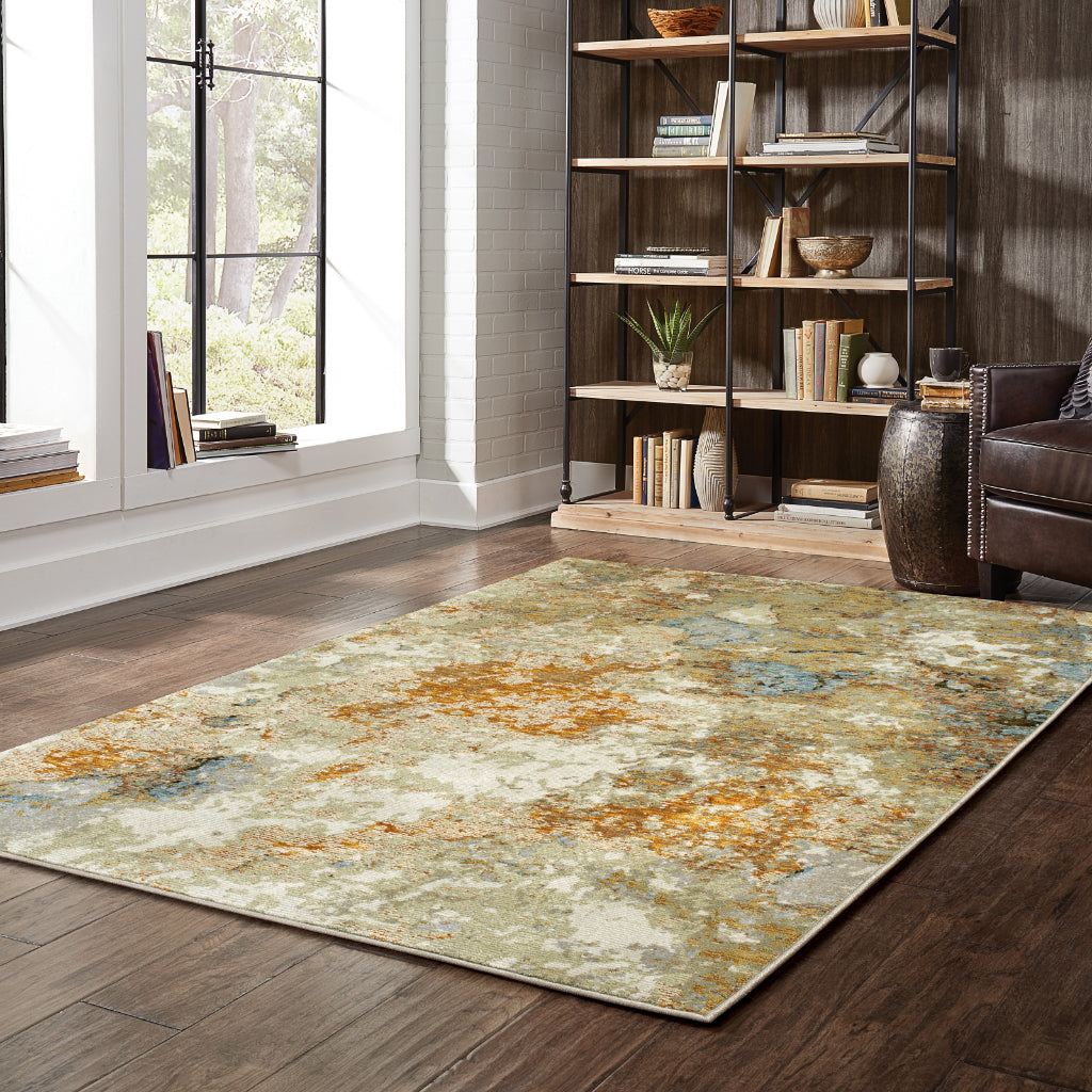Oriental Weavers Evolution 8031B Multicolor Rectangle Indoor Area Rug - Durable Stain Resistant Contemporary Rug with Abstract Design