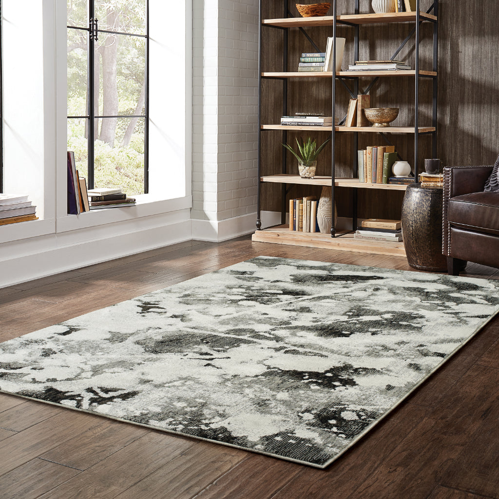 Oriental Weavers Evolution 8035B Multicolor Rectangle Indoor Area Rug - Durable Stain Resistant Contemporary Rug with Abstract Design
