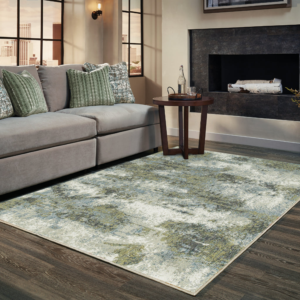 Oriental Weavers Evolution 8039E Multicolor Rectangle Indoor Area Rug - Durable Stain Resistant Contemporary Rug with Abstract Design-