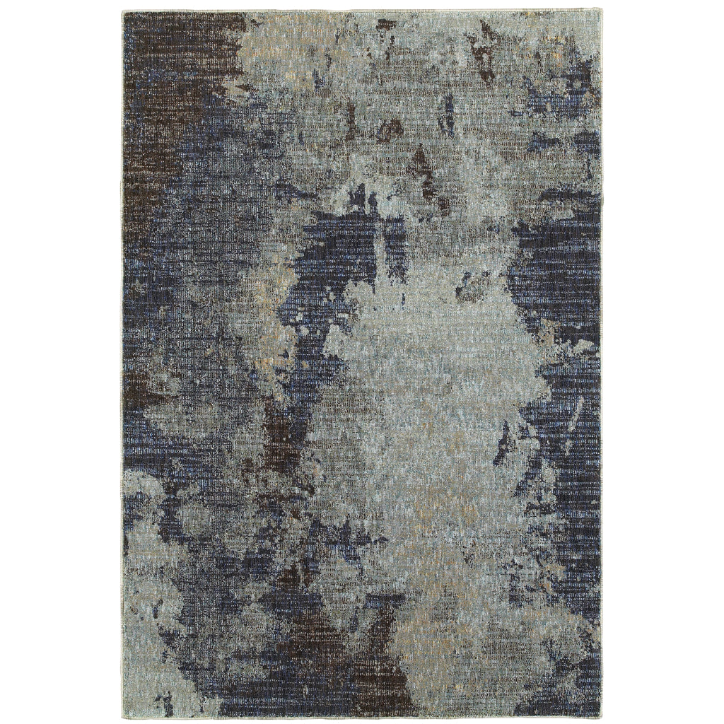 Oriental Weavers Evolution 8049B Multicolor Rectangle Indoor Area Rug - Durable Stain Resistant Contemporary Rug with Abstract Design