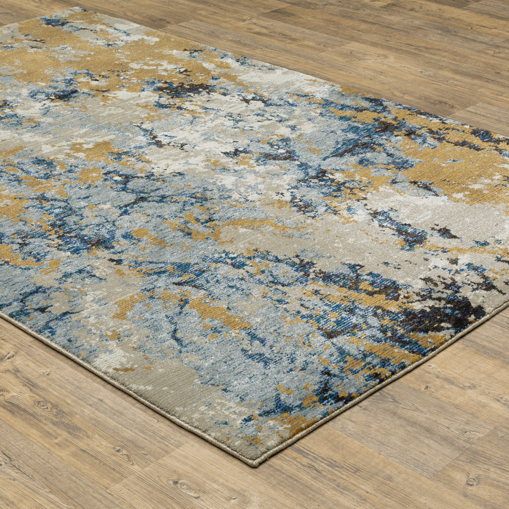 Oriental Weavers Evolution 0980A Multicolor Rectangle Indoor Area Rug - Durable Stain Resistant Contemporary Rug with Abstract Design