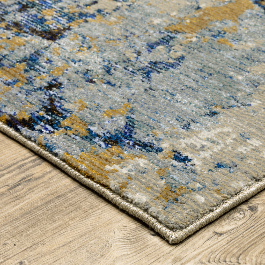 Oriental Weavers Evolution 0980A Multicolor Rectangle Indoor Area Rug - Durable Stain Resistant Contemporary Rug with Abstract Design