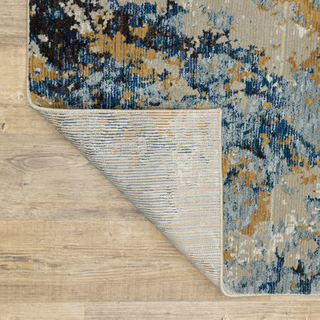 Oriental Weavers Evolution 0980A Multicolor Rectangle Indoor Area Rug - Durable Stain Resistant Contemporary Rug with Abstract Design